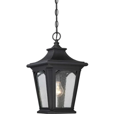 Afbeelding van Quoizel LED Buiten Pendelarmatuur Bedford 1X E27 Max 60W IP44 Dimbaar Mystic Black