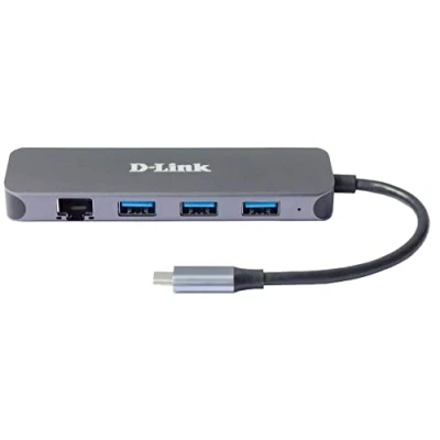 Afbeelding van D Link DUB 2334 USB C (USB 3.2 Gen 2) multiport hub 5 poorten Antraciet