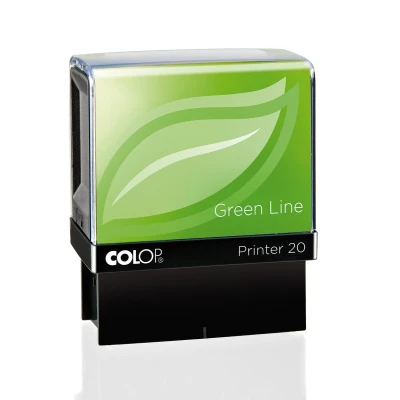 Afbeelding van Tekststempel Colop 20 green line personaliseerbaar 4regels 38x14mm