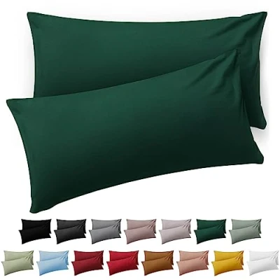 Afbeelding van Blumtal Kussensloop Microvezel Kussenhoes 50 x 70 cm Donkergroen Set van 2