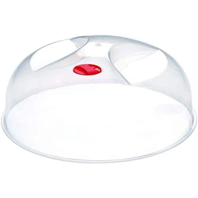 Afbeelding van Space Home Voedselklokken Magnetrondeksel met ventiel Universele Magnetron/Voedseldeksel, Spatpreventie, Geur, Gelijkmatig Koken 24 cm