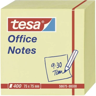 Afbeelding van tesa Plaknotitiekubus 56675 00000 75 mm x Geel 400 vellen