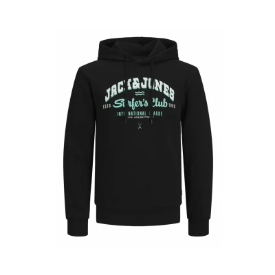 Afbeelding van Jack &amp; Jones LOGO Hoodie, Heren, Maat: Small, Black ink