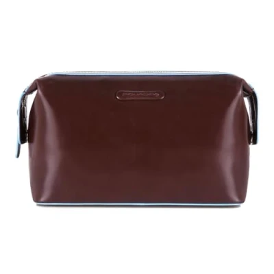 Afbeelding van Piquadro Blue Square Toiletry Bag mocca