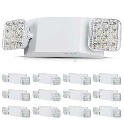 Afbeelding van VEVOR 31 x 10 10.5 cm LED noodverlichtingen, 3W Dubbele Kop, 1800mAh Batterij, ≥180 Minuten Verlichting, Vlamvertragende Beschermhoes, Verstelbare Groothoekverlichting, Ideaal voor Eenvoudige Installatie