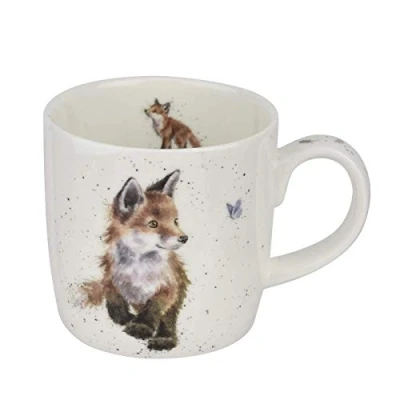 Afbeelding van Wrendale door Royal Worcester&#039; Born To Be Wild &#039; Vossen Enkele Mok