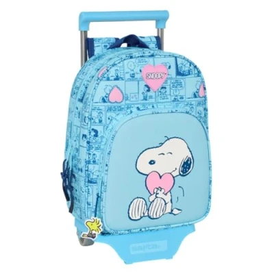 Afbeelding van Schoolrugzak met Wielen Snoopy Love Blauw 26 x 11 67 cm 34