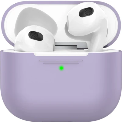 Afbeelding van KeyBudz Hoesje schokbestendig Geschikt voor AirPods 3 (2021) Elevate Series case Lila
