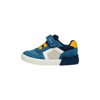 Afbeelding van Geox B Gisli Boy B, babysneakers voor jongens, Gele jeans