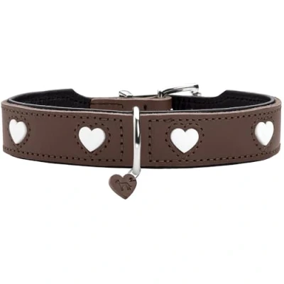 Afbeelding van Hunter Hondenhalsband Love Bruin