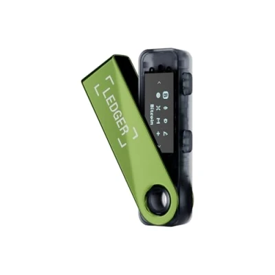 Afbeelding van Ledger Nano S Plus De fysieke portemonnee om je crypto&#039;s, NFT&#039;s en tokens te beschermen (gepatineerd groen)