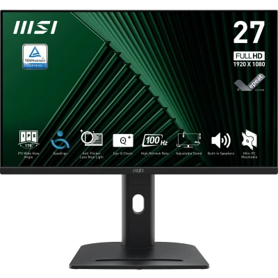 Afbeelding van MSI PRO MP275PG LED monitor 27&quot; 1920 x 1080 Full HD (1080p) @ 100 Hz IPS 300 cd/m² 1000:1 1 ms 2xHDMI, VGA, DisplayPort luidsprekers