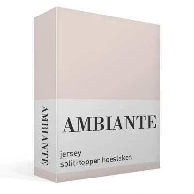 Afbeelding van Hoeslaken Lits Jumeaux 180x200 Ambiante Jersey Zand