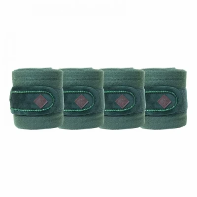 Afbeelding van Kentucky Bandages Polar Fleece Velvet Pearls Pine Green Full