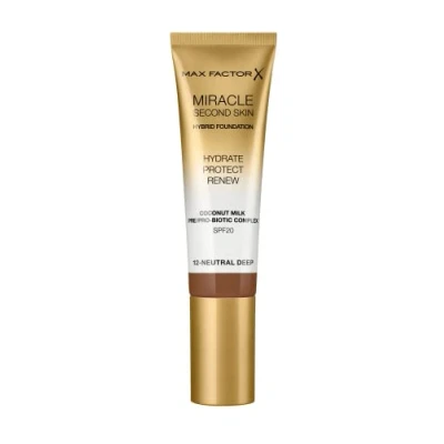 Afbeelding van Max Factor Miracle Second Skin Foundation 12 Neutral Deep
