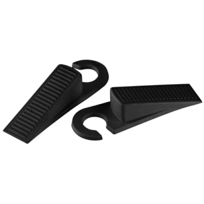 Afbeelding van FACKELMANN Deurstopper van rubber, zwart, 10 x 55 7 cm