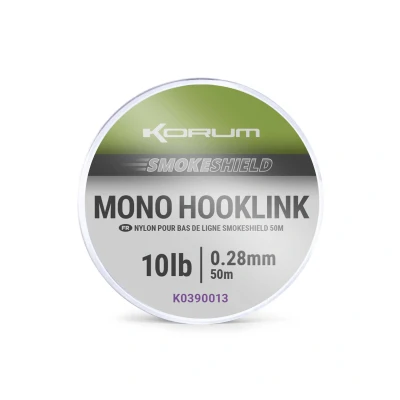 Afbeelding van Korum Smokeshield Mono Hooklink 50m Maat : 10lb 0.28mm