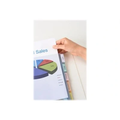 Image de Avery Insertable Polypropylène (PP) 180 micromètres transparent A4 Plus (260 x 300 mm) 6 unités intercalaires