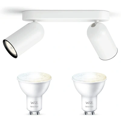 Afbeelding van Philips Pongee Opbouwspot Wit Incl. WiZ GU10
