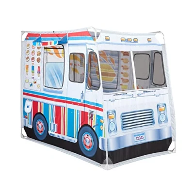 Afbeelding van Melissa &amp; Doug speeltent voor voedselvrachtwagens, rollenspellen, kinderen, 3+, cadeau jongens of meisjes