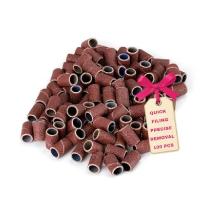 Afbeelding van LALILL 100 stuks. Schuurdoppen, korrel 180, schuurbanden, schuurmachine, voetverzorgingsbanden, nagelsnijder, accessoires voor manicure, pedicure