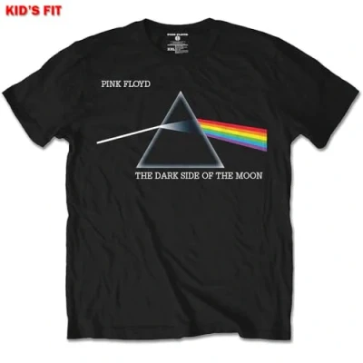 Afbeelding van Pink Floyd Kinder Tshirt Kids tm 12 jaar Dark Side Of The Moon Courier Zwart