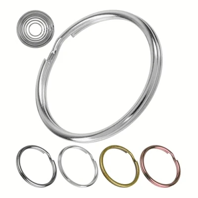 Afbeelding van 25 mm diameter splitringen van gehard staal, 24 stuks, organisatie autosleutels, huissleutels, multifunctionele metalen gesp, thuisproject, sleutelringen, haken, karabijnhaken, doe het zelf,