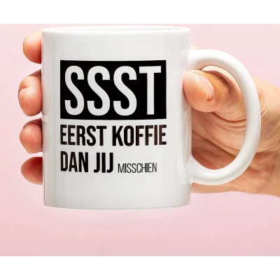 Afbeelding van Mok Ssst Eerst Koffie