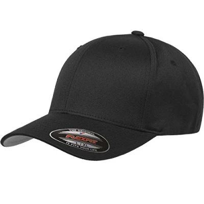 Afbeelding van Flex fit Flexfit Athletic Baseball getailleerd Cap voor heren, Zwart, L XL