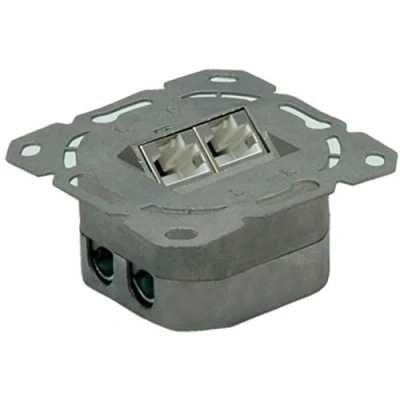 Afbeelding van Value Netwerkdoos Inbouw (in muur) CAT 6A 2 poorten Wit