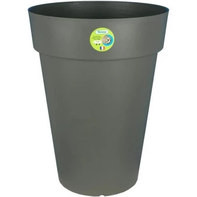 Afbeelding van Bloempot Riviera 415376 Cirkelvormig Grijs Plastic