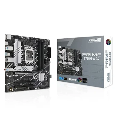 Image de ASUS PRIME B760M A D4 CSM carte mère micro ATX Socket LGA1700 B760 Chipset USB 3.2 Gen 1, 2, C 1 2.5 Gigabit LAN graphique embarquée (unité centrale requise) audio HD (8 canaux)