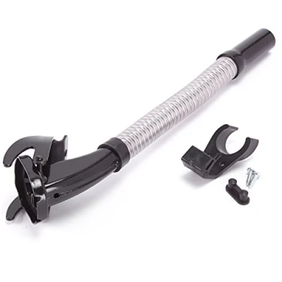 Image de Oxid7® bec verseur flexible pour jerrican en métal de 5,10 ou 20 litres Noir, 25 mm spécialement conçu le diesel Avec support bidon, joint et filtration