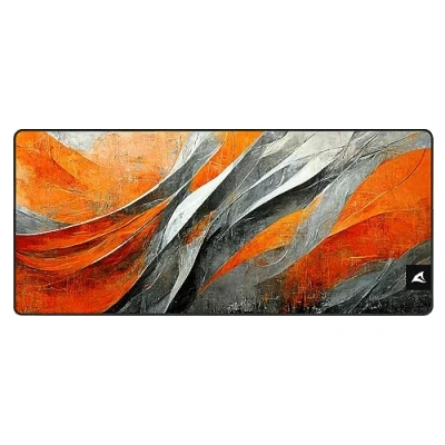 Afbeelding van Sharkoon Skiller SGP30 D6 Grijs, Oranje, Zwart Muismat XXL 900 x 400 mm