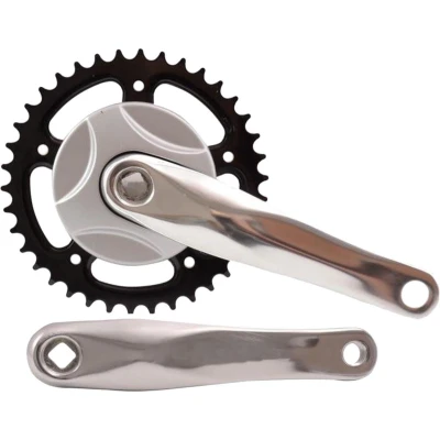 Afbeelding van Crankstel 38T met 170mm crankarm aluminium zilver
