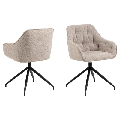 Afbeelding van Armstoel Zion Beige Draaibaar Giga Living