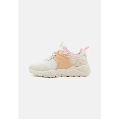 Afbeelding van Kappa Unisex Sneakers laag voor kinderen, Maat: 36, White/pink powder Kunststof/ textiel