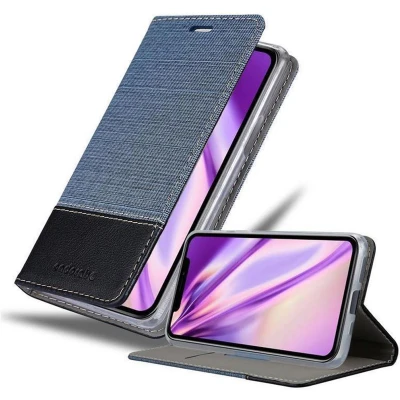 Afbeelding van Cadorabo Hoesje geschikt voor Apple iPhone 11 PRO in DONKERBLAUW ZWART Beschermhoes met magnetische sluiting, standfunctie en kaartvakje Book Case Cover Etui