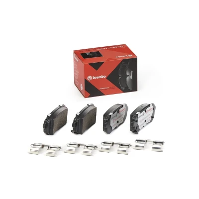 Afbeelding van BREMBO P 30 051X Remblokkenset Met akoestische slijtagewaarschuwing toebehoren HYUNDAI: Tucson, ix35, i30 I Hatchback, KIA: Sportage III