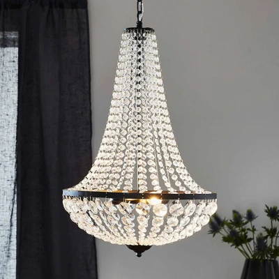Afbeelding van Kroonluchter Gränsö, zwart, IP20, Ø 40 cm