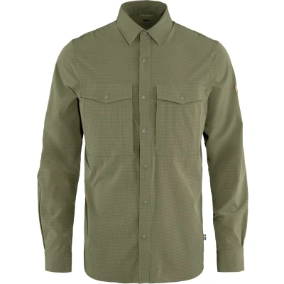 Afbeelding van Abisko Trekking Overhemd Heren Light Olive 300 XL Groen Outdoor Shirt