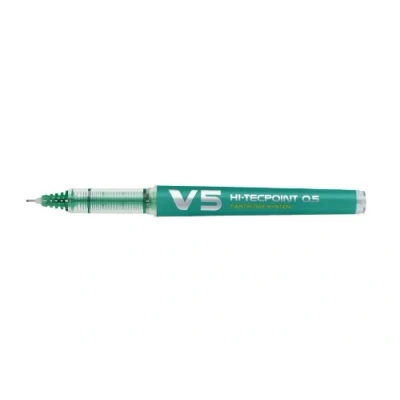 Afbeelding van PILOT Navulbare rollerball V5, vloeibare inkt, groen, fijne punt
