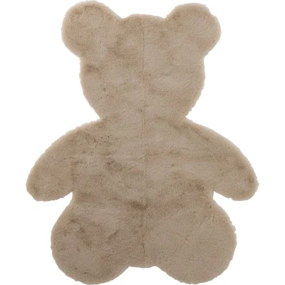 Afbeelding van J Line Beer tapijt vloerkleed polyester beige