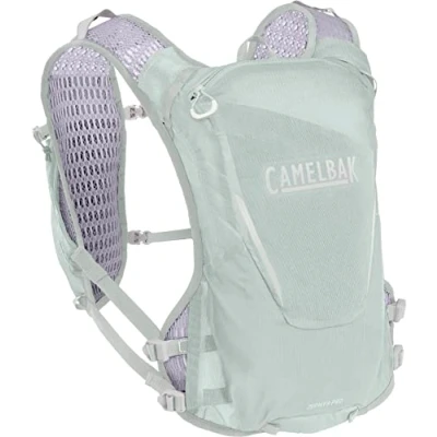 Afbeelding van CamelBak Zephyr Vest voor Vrouwen One Size Ultralicht Materiaal Ruimte 2 Flexibele 500 ml flessen Reflecterend 8 vakken Hardloopvest Drinkhouder Drinkzak Grijs met Blauw