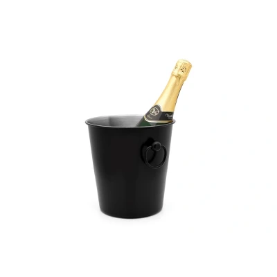 Afbeelding van Leopold Vienna Champagne Koeler Van Roestvrij Staal 20 Cm Zwart