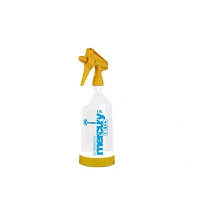 Afbeelding van Kwazar Mercury Super PRO Verstuiver met afdichting VITON geel, 1,0 liter, wit/geel, 10,4 x 35 cm, verstelbare mist, veilige grip