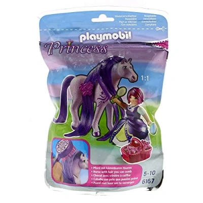 Image de Playmobil Princess 6167 Princesse Violette avec cheval à coiffer