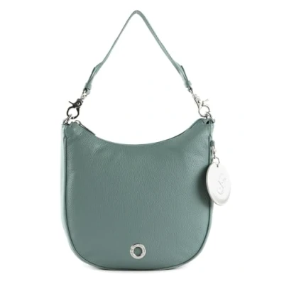 Afbeelding van MANDARINA DUCK Leren Schoudertas Mellow Leather Hobo Mistral Blauwgrijs