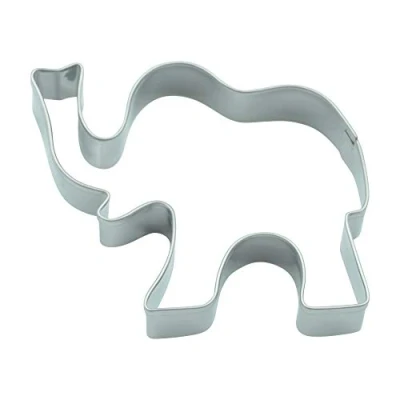 Afbeelding van BekkiB Uitsteekvormpjes in olifantenvorm ca. 7 x 5,6 cm Olifant uitsteekvorm van roestvrij staal Vaatwasmachinebestendig Voor het bakken koekjes 8075