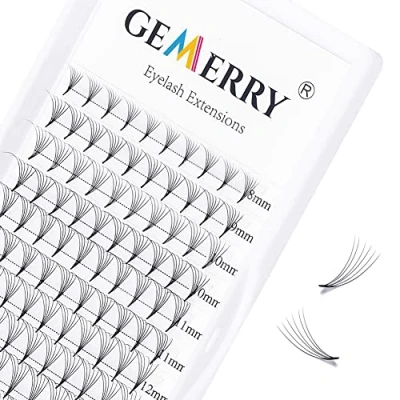 Afbeelding van 6D wimperextensions, Russisch volume, 0,07 mm, D krul, 8 14 mix van natuurlijke zijde, kant en klaar, professioneel, individueel door GEMERRY (0,07 curl mix)